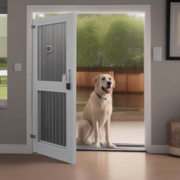 Security Door with Dog Door