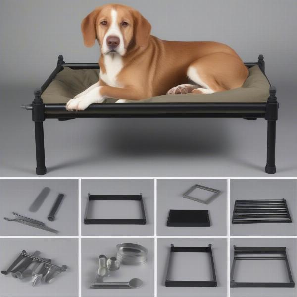 Setting up a metal frame dog bed