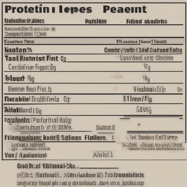 Skinner Dog Food Ingredient Label