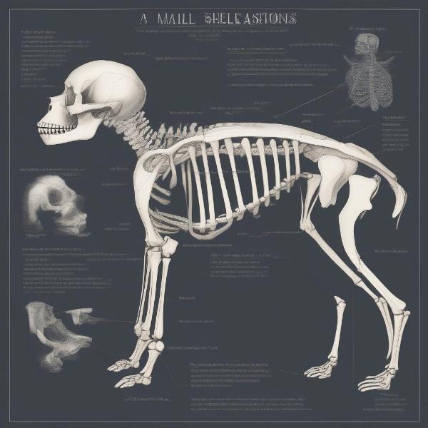 Small Dog Skeleton Diagram