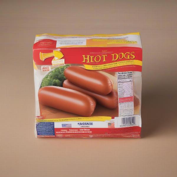 Small hot dogs specifically made for dogs