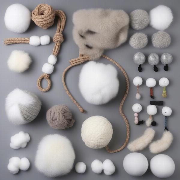 Various Types of Snowball Dog Toys