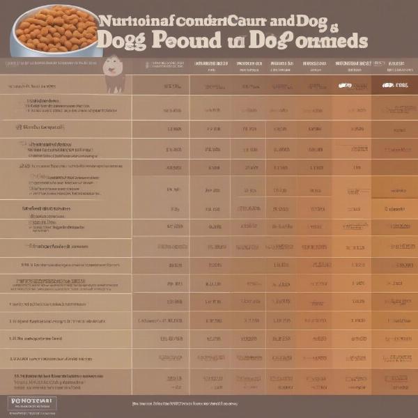 Comparing Nutritional Value of Different Dog Foods