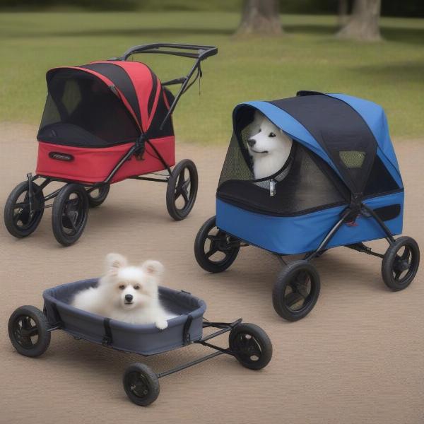 Comparing dog wagons and strollers