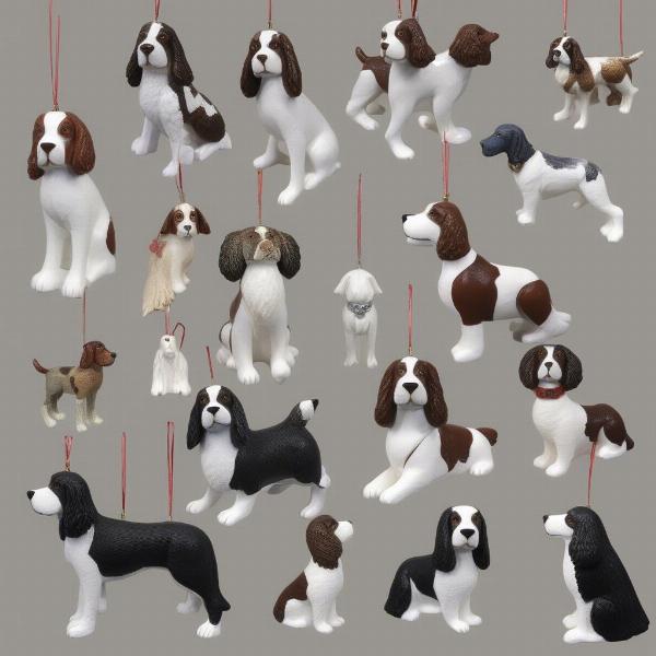 Springer Spaniel Ornaments: Ceramic, Glass, Wood, and Metal Options