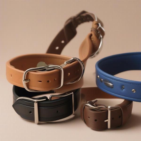 Staffy Dog Collars: Leather, Nylon, and Biothane Options