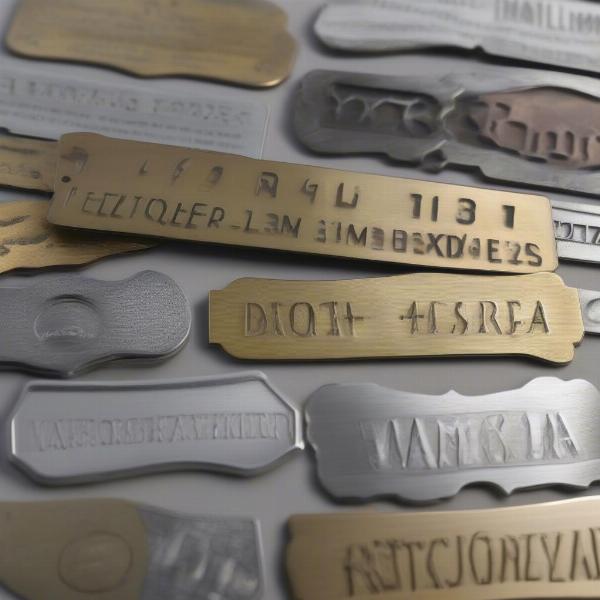 Stainless Steel, Brass, and Aluminum Nameplates