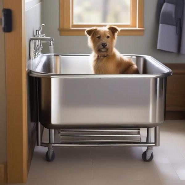 Stainless Steel Dog Grooming Tub