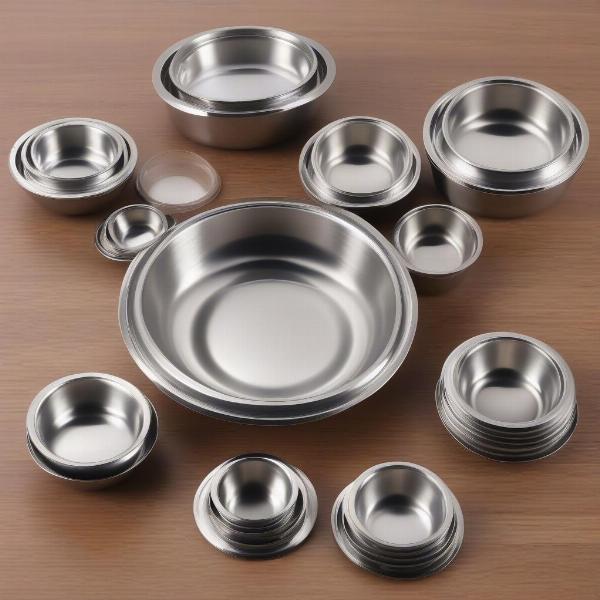 Durable and Hygienic Stainless Steel Dog Plates