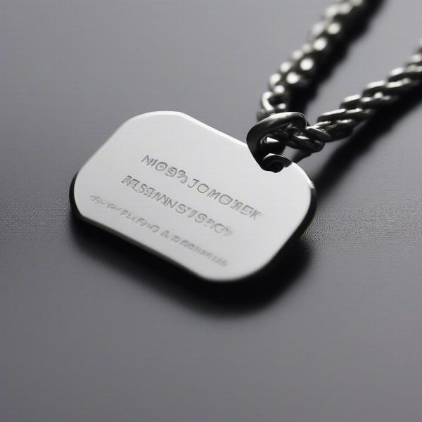 Durable Stainless Steel Dog Tag