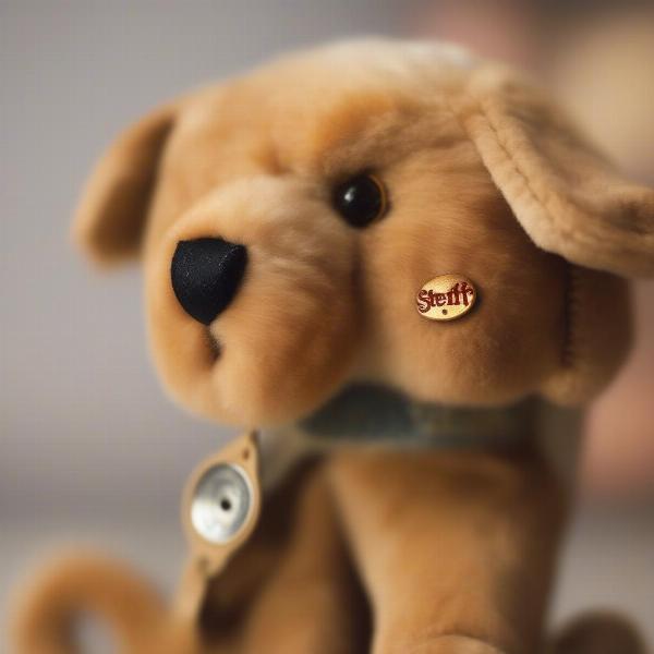 Steiff Dog Vintage Button in Ear