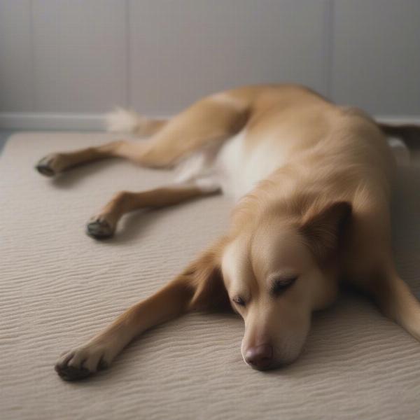 Comfortable Dog in Sternal Recumbency