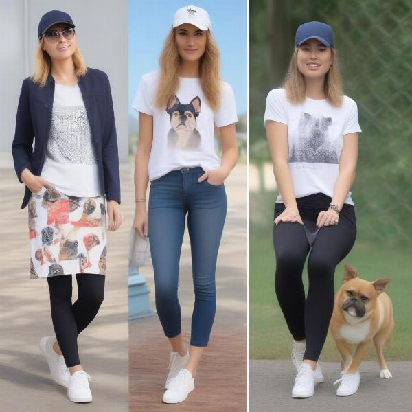 Styling Dog Face T-Shirts