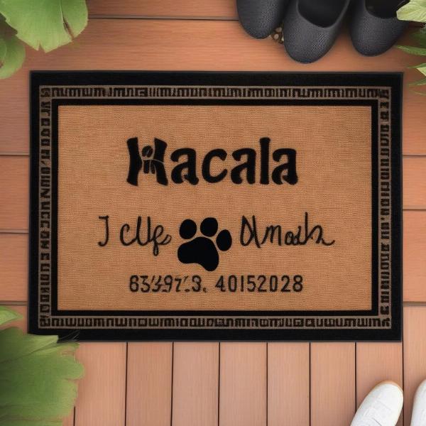 Personalized Dog Doormats for Dogs