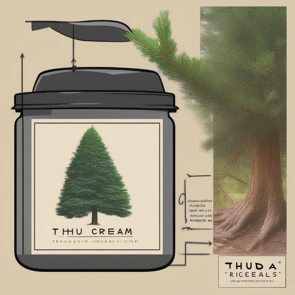 Thuja Tree and Cream