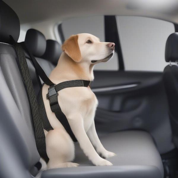 Safety features of car seats for large dogs