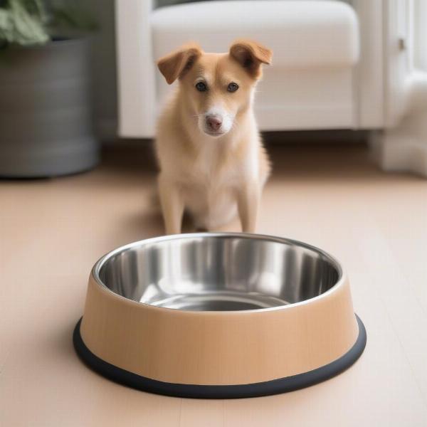 Tip-Resistant Dog Bowl with Weighted Base