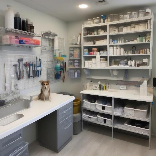 Organizing your dog grooming station