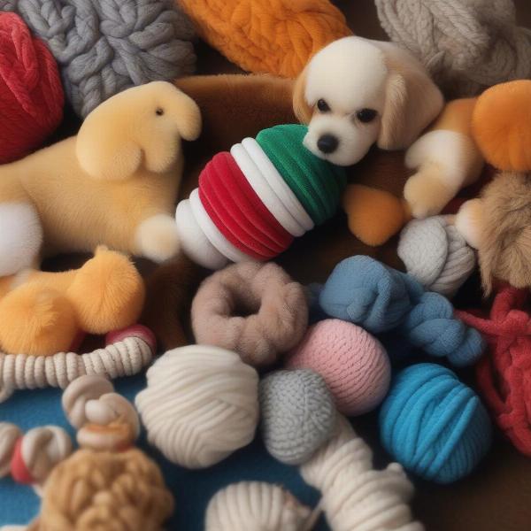 Toys with Different Textures for Blind Dogs