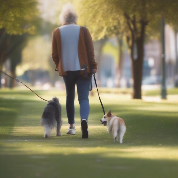 Training a Dog with a Retractable Lead