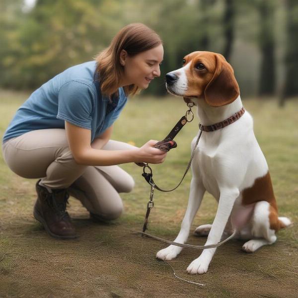 Training your female hunting dog to respond to her name