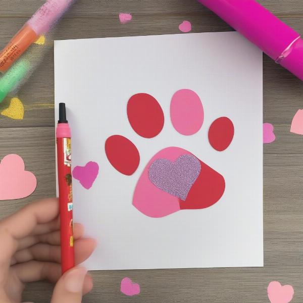 DIY Valentine's card for your dog