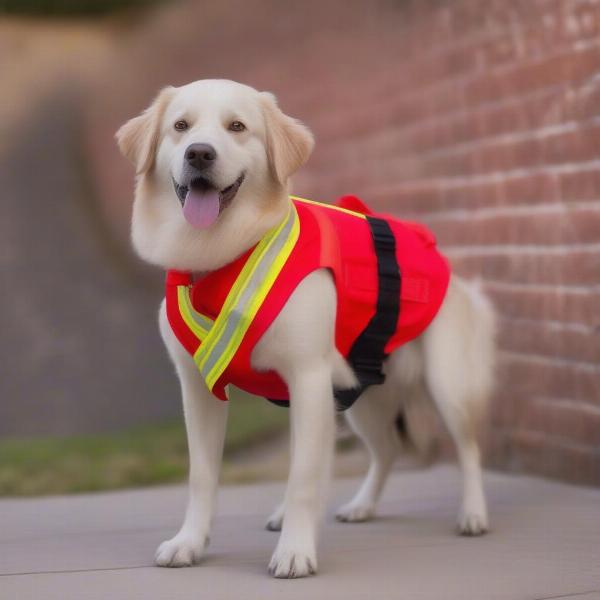 DIY Dog Fireman Halloween Costume