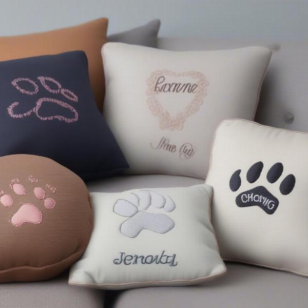 Personalisation Options for Dog Cushions