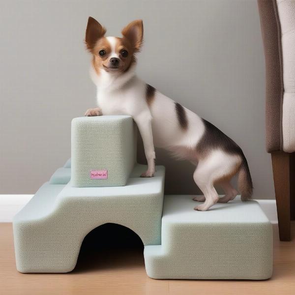 Two-step dog stairs for small dogs