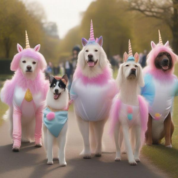 Unicorn Dog Walk