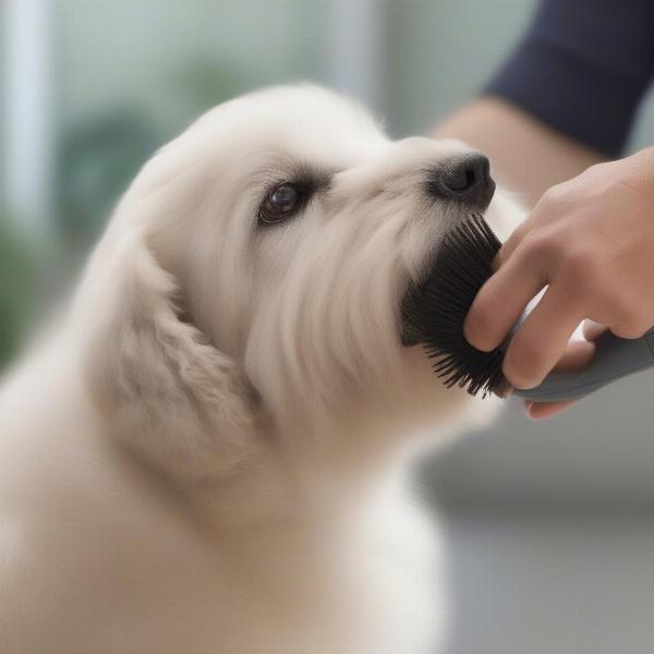 Proper Technique for Using a Deshedding Brush on a Dog