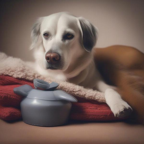 Using a Hot Water Bottle for a Senior Dog