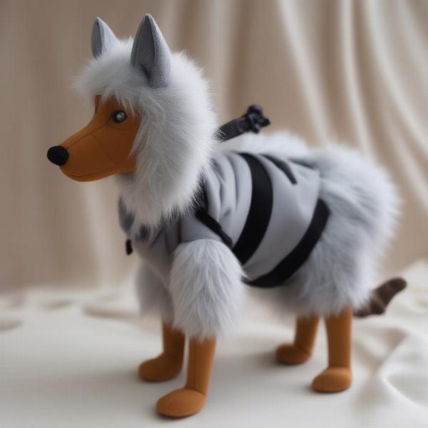 Prioritizing safety and comfort when choosing a wolf costume for a dog