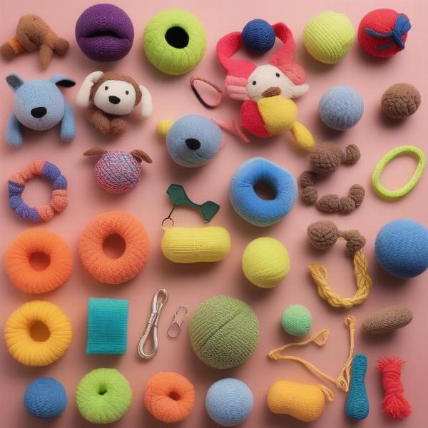 Variety of Dog Toys