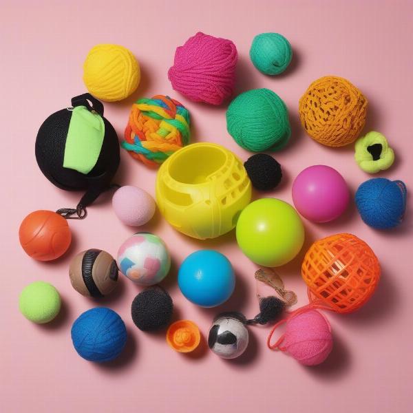 Various dog ball inside a ball toys