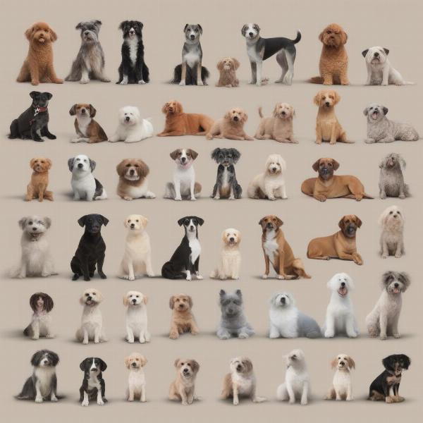 Various dog breeds at Anna Shelter