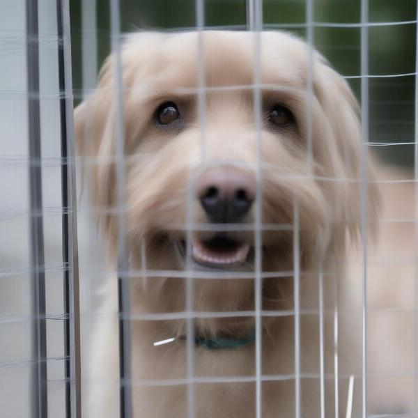 Materials used for large dog pens