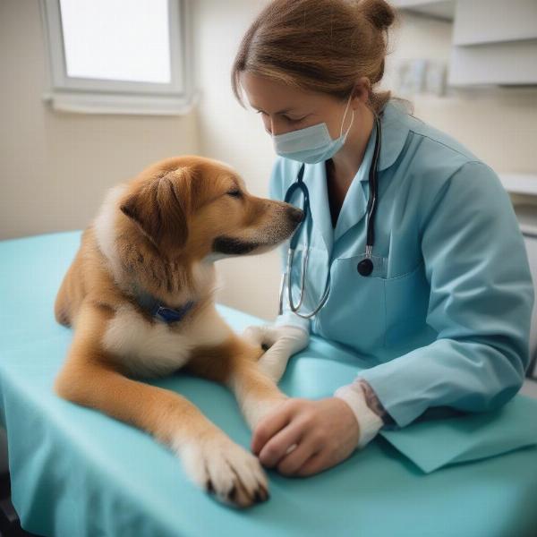 Veterinary Checkup for a Rescue Dog