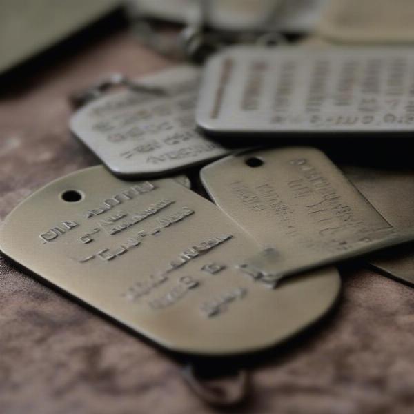 Vietnam War Dog Tags