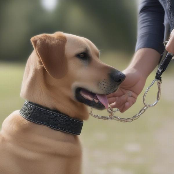 Martingale training collar for large dogs