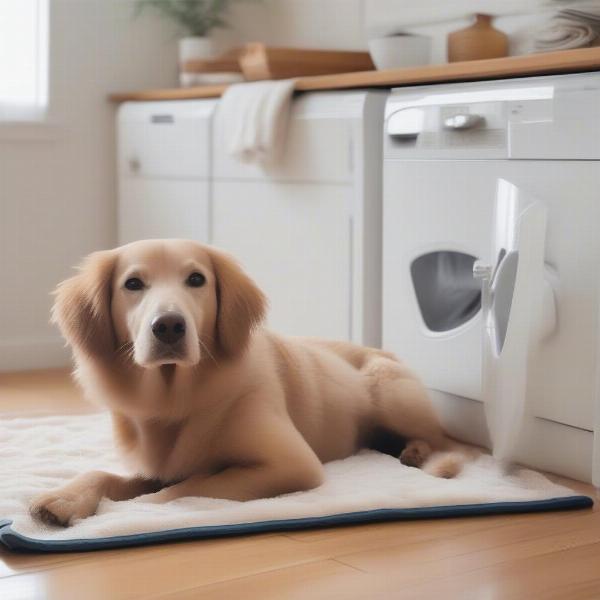 Washing a Dog Rug