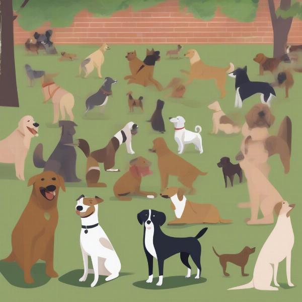 Dog Park Etiquette: Respecting other dogs and owners.