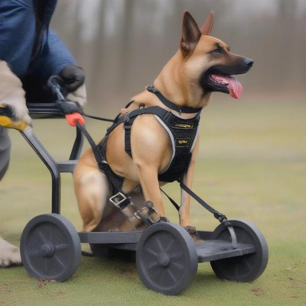 Dog Pulling Cart with Weight Pulling Harness