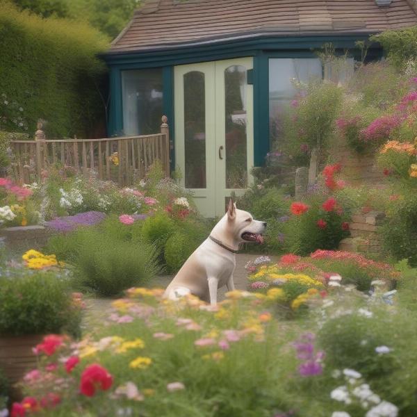 Dog-friendly cottage garden in Whitby