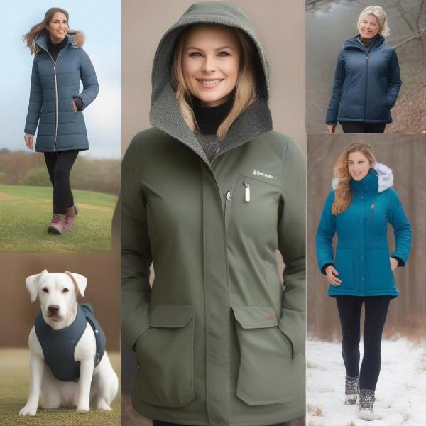 Women's Dog Walking Coats in Various Styles