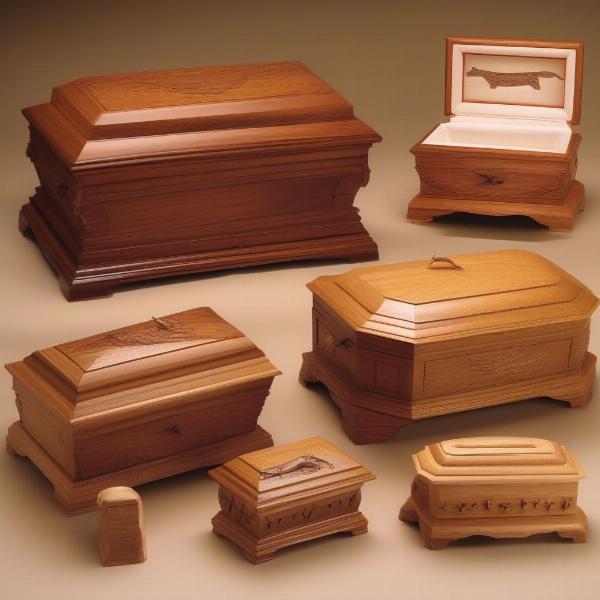 Wooden Dog Caskets