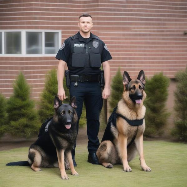 Working Dog in Service K9 Unit