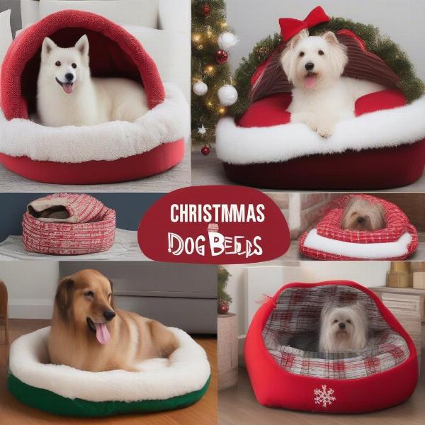 Christmas Dog Bed Styles