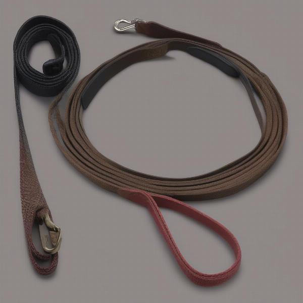 Nylon and Leather 2m Dog Leads