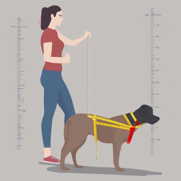 Measuring a dog for 49ers clothes